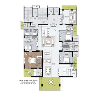 2 BHK Floor Plan